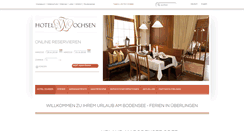 Desktop Screenshot of hotel-ochsen-ueberlingen.de